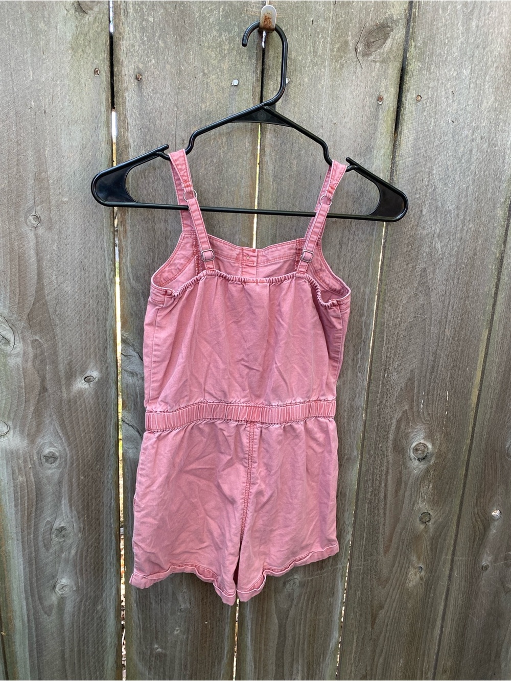 Abercrombie‎ Kids Washed Rose Utility Romper Girls 9/10 Button Front - Picture 5 of 6